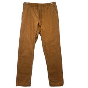 Obey Tan Tie Waist Pants Men’s Small Y2K Preppy Skater Streetwear Casual Comfy